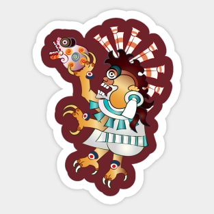 Aztec Sacrifice to the Gods Sticker